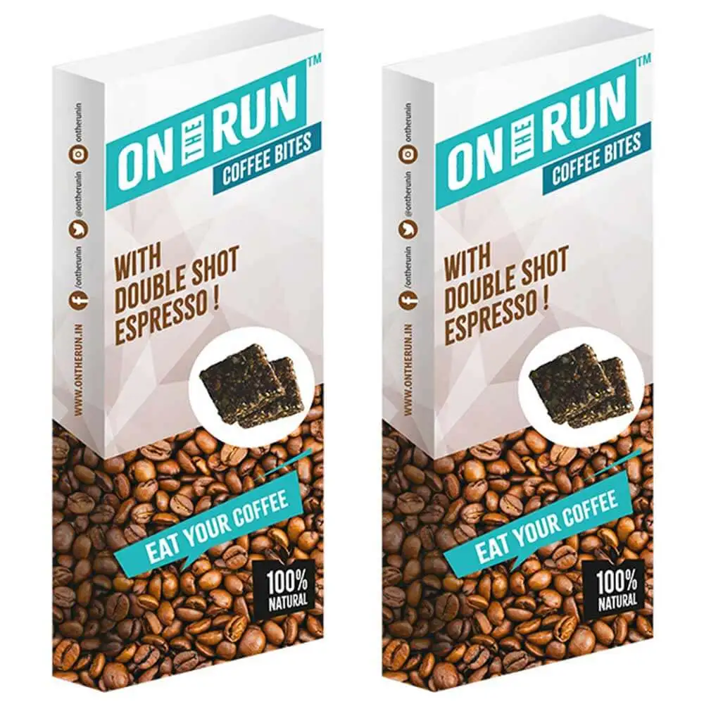 On The Run Coffee Bites (Pack of 2),  40 g  Natural