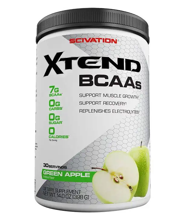 Scivation Xtend BCAAs,  0.87 lb  30 Servings  Green Apple