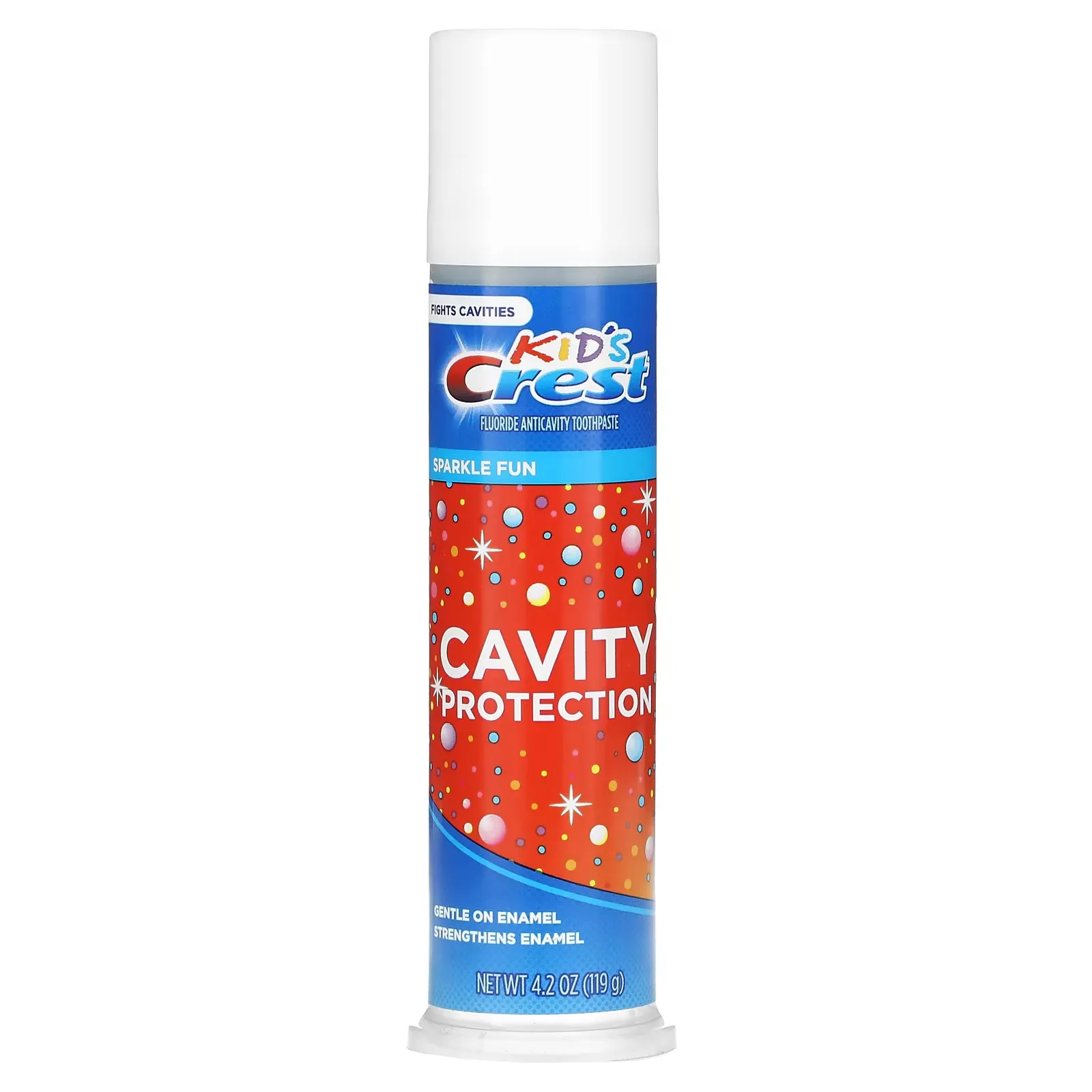 Kids, Cavity Protection, Fluoride Anticavity Toothpaste, Sparkle Fun, 4.2 oz (119 g)