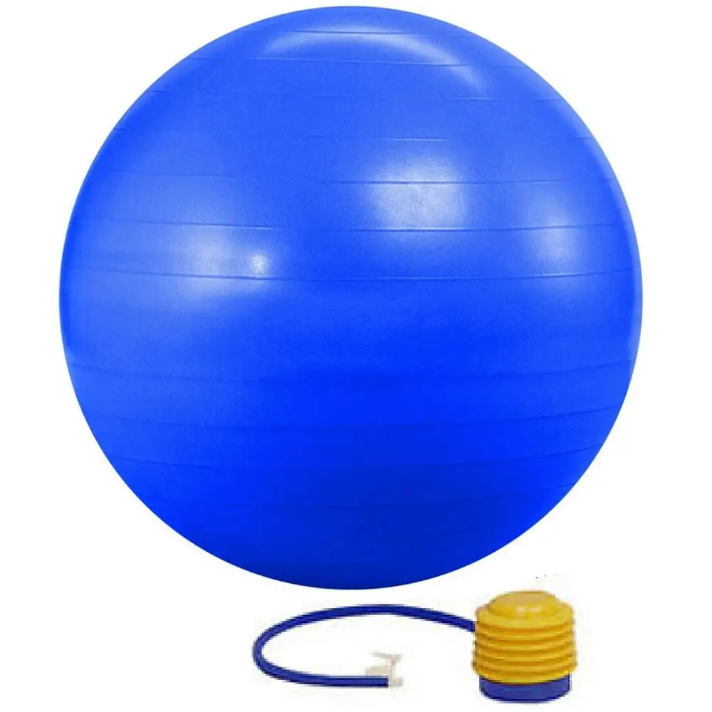 KOBO Anti-Burst Gym Ball With Foot Pump (GB-4-85),  Blue  85 cm