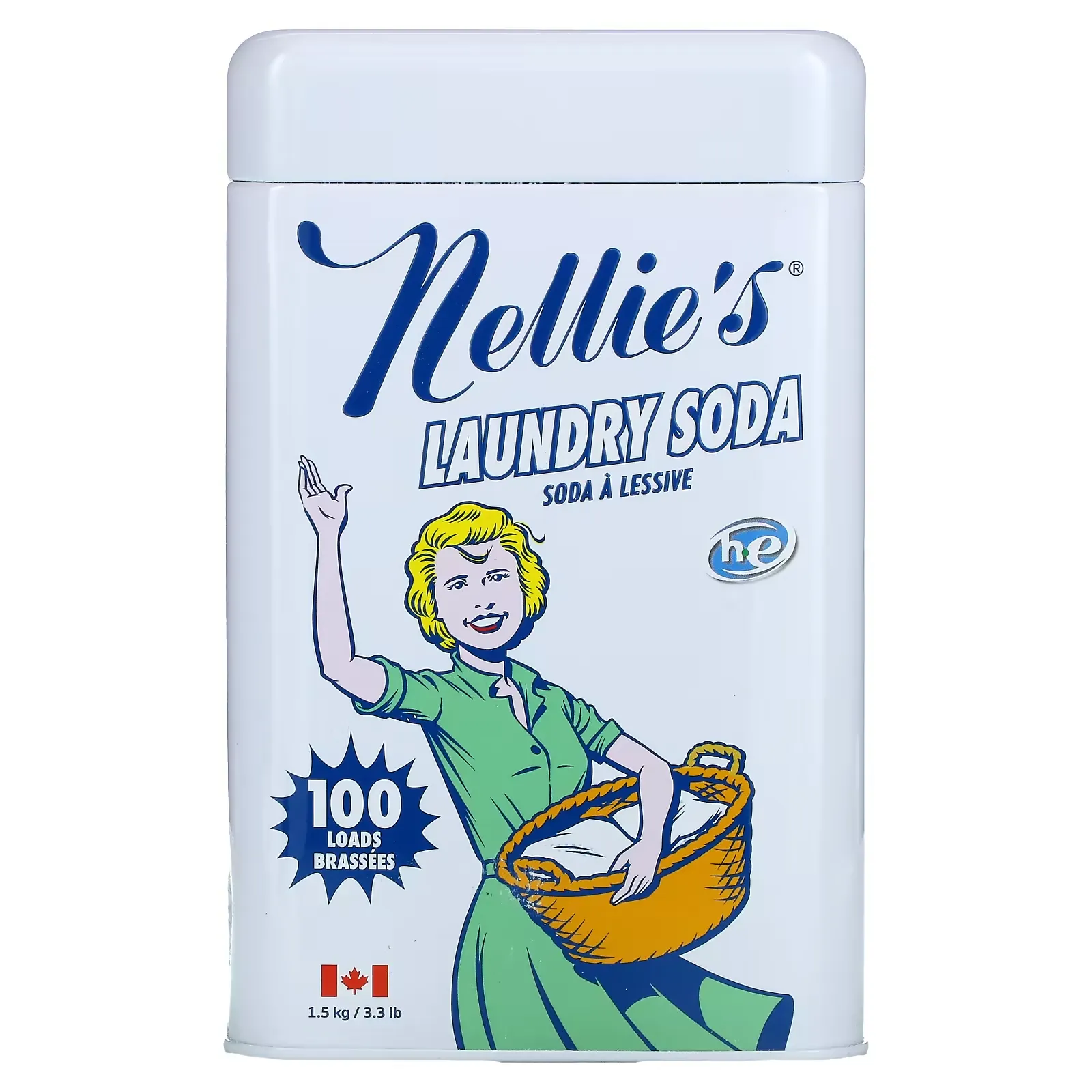 Laundry Soda, 100 Loads, 3.3 lbs (1.5 kg)