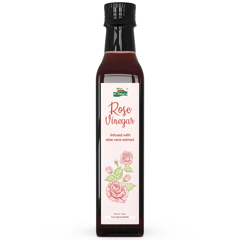 Dr. Patkar's Rose Vinegar Infused with ACV,  250 ml  Natural