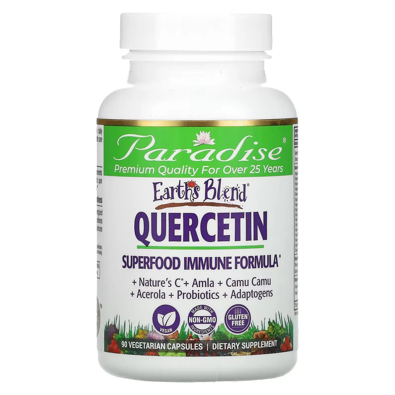 Earth's Blend, Quercetin, Superfood Immune Formula, 90 Vegetarian Capsules