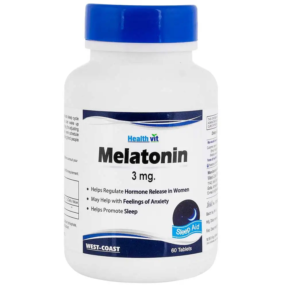 Healthvit Melatonin (3 mg),  60 tablet(s)  Unflavoured