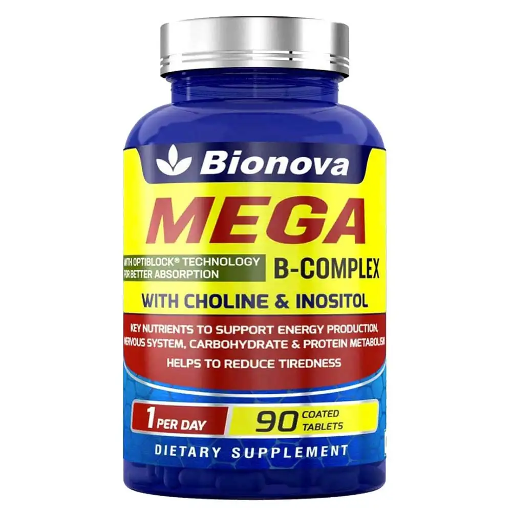 Bionova Mega B-Complex,  90 tablet(s)  Unflavoured