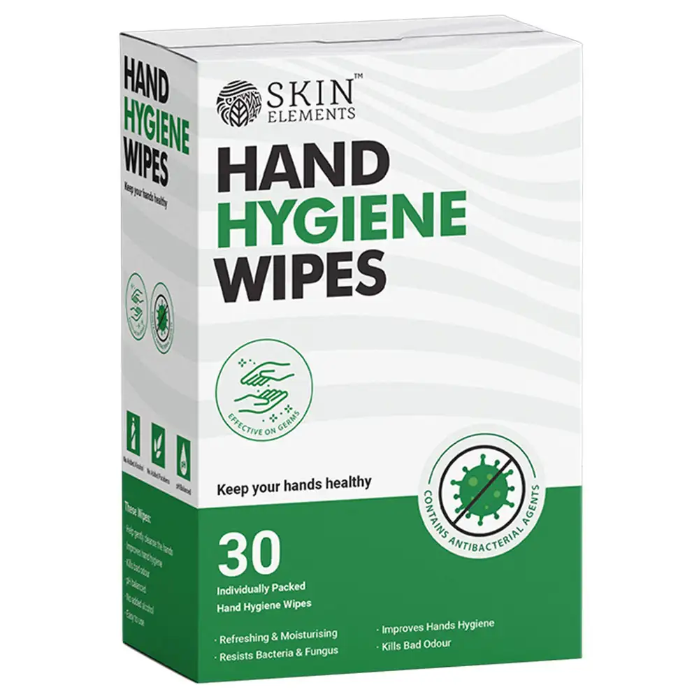 Skin Elements Hand Hygiene Wipes,  Fragrance Free  30 Piece(s)/Pack  Anti Bacterial