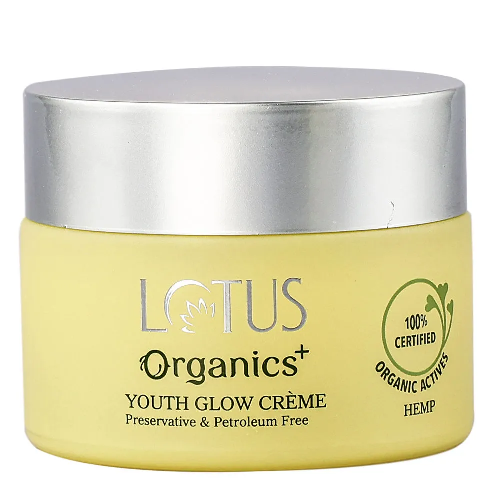 Lotus Organics Youth Glow Cream Preservative & Petroleum Free