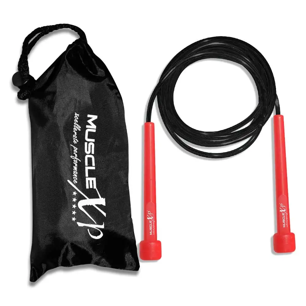 MuscleXP Skipping Rope,  Red & Black  Free Size