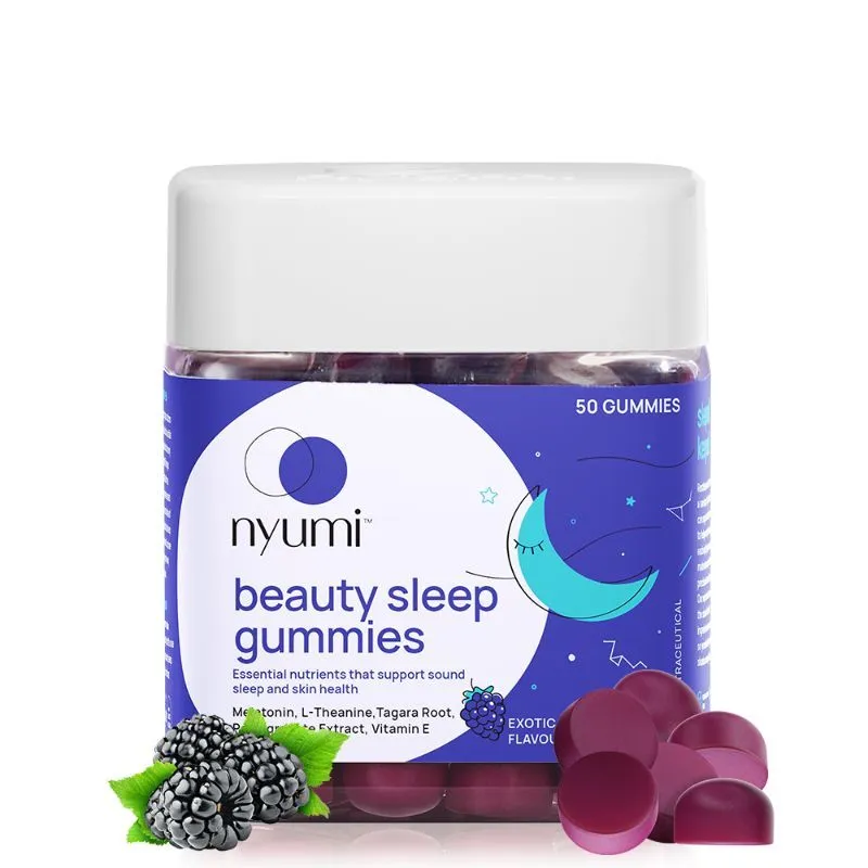 Nyumi Beauty Sleep Gummies with Melatonin, India's First Clinically Proven Sleep Gummies