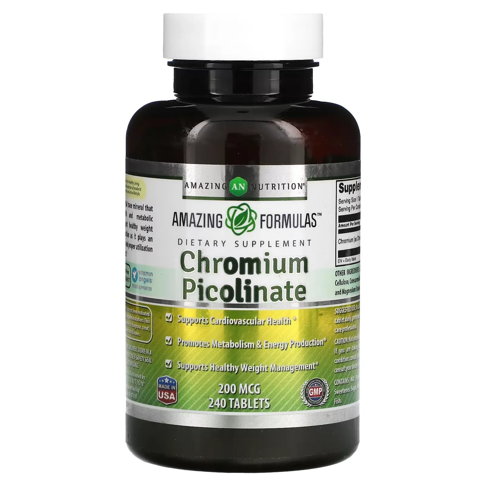 Chromium Picolinate, 200 mcg, 240 Tablets