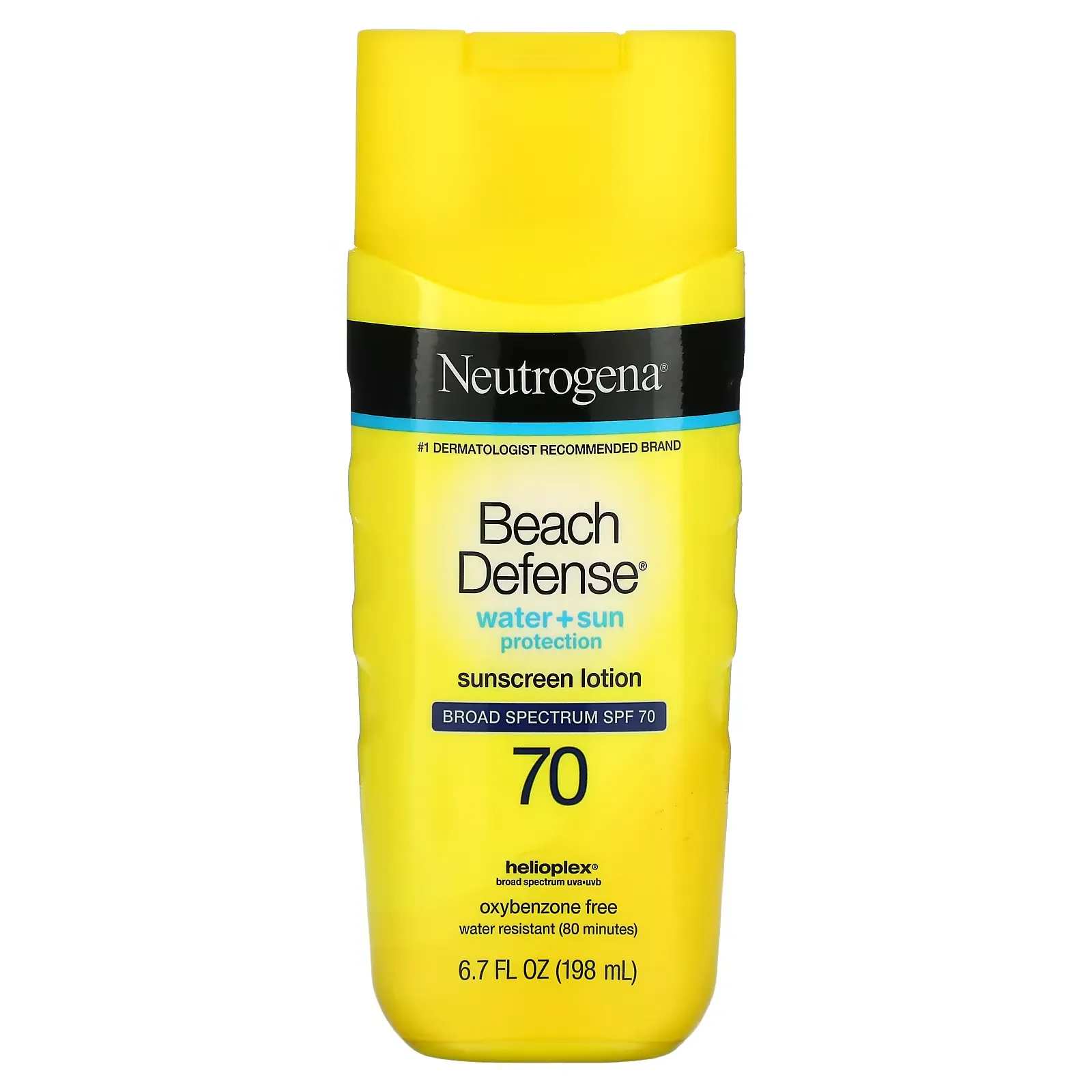 Beach Defense Sunscreen Lotion, SPF 70, 6.7 fl oz (198 ml)