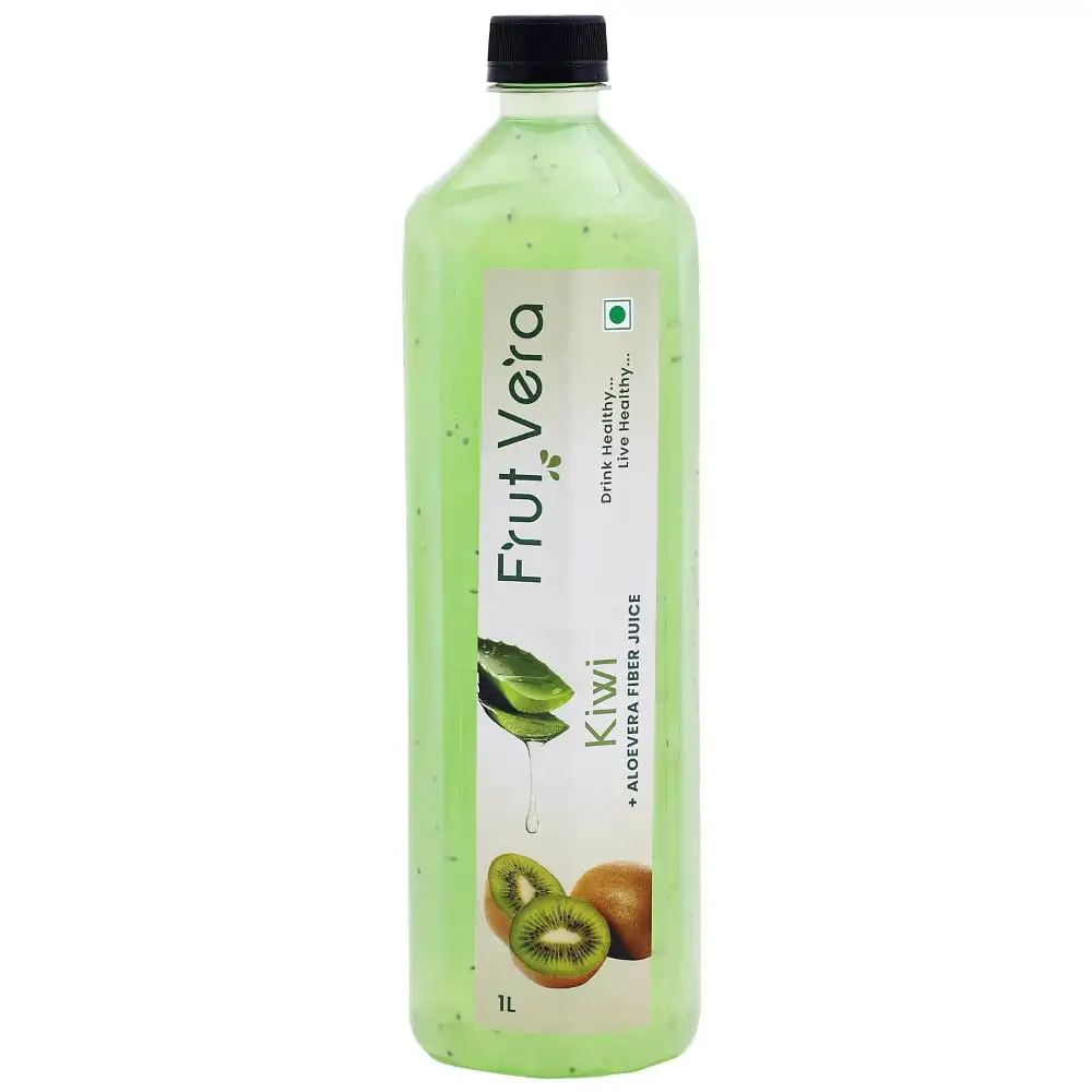 FrutVera Kiwi + Aloevera Fiber Juice,  1 L  Unflavoured