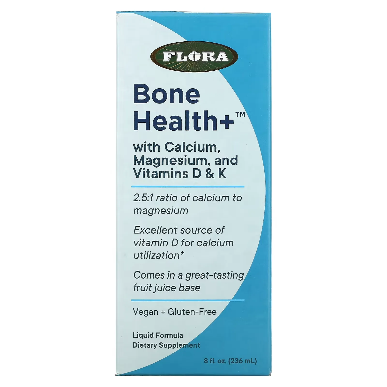 Bone Health+ with Calcium, Magnesium, and Vitamins D & K, Liquid, 8 fl oz (236 ml)