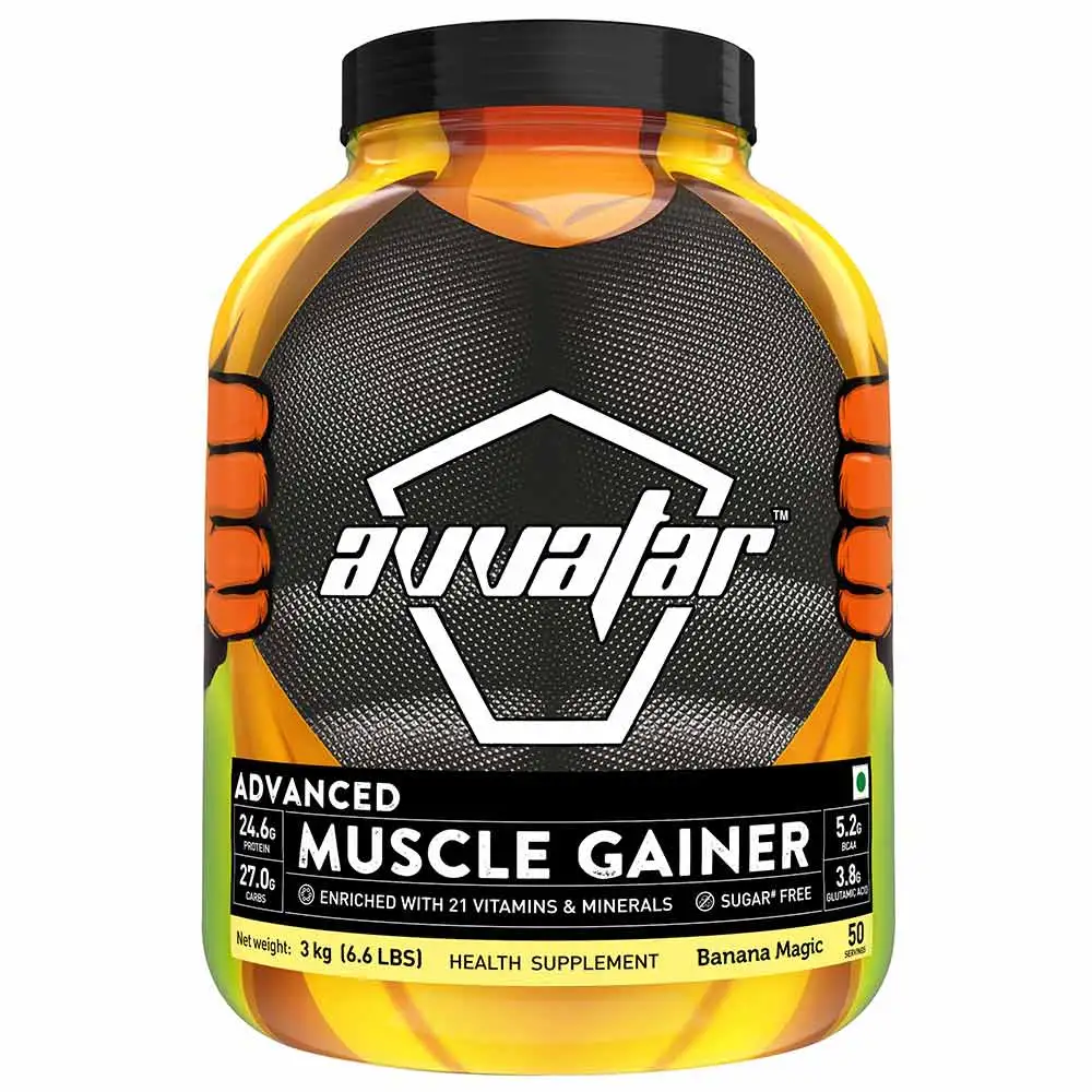 Avvatar Advanced Muscle Gainer,  6.6 lb  Banana Magic