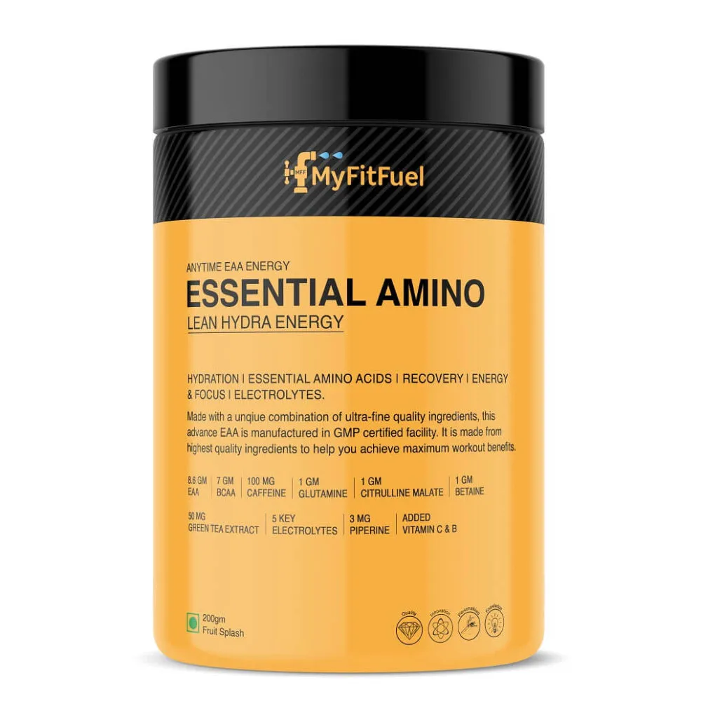 MyFitFuel Anytime Eaa Energy Essential Amino Lean Hydra Fruit Splash