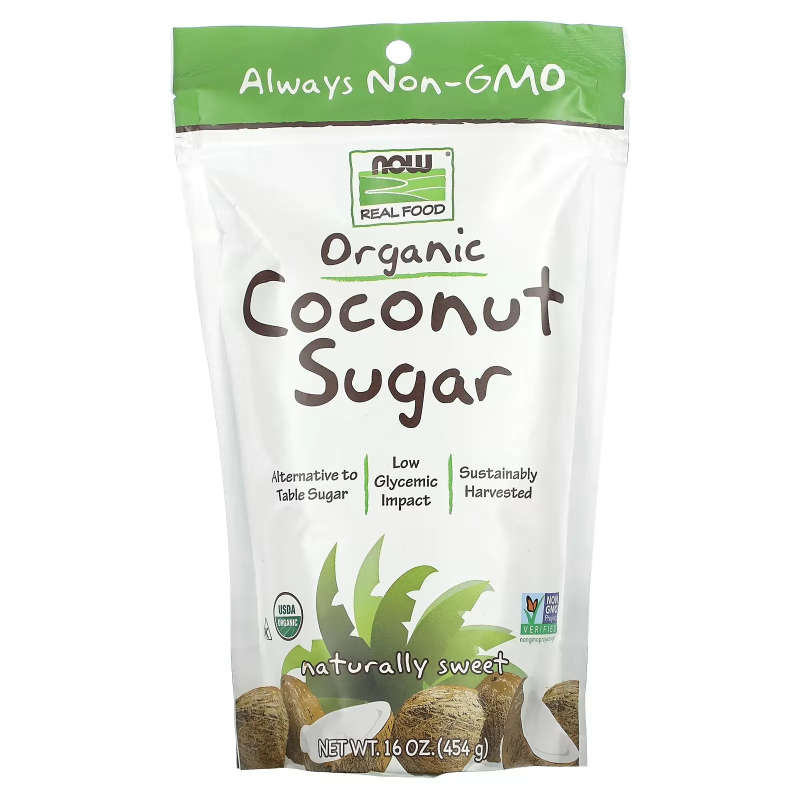 Real Food, Organic Coconut Sugar, 16 oz (454 g)