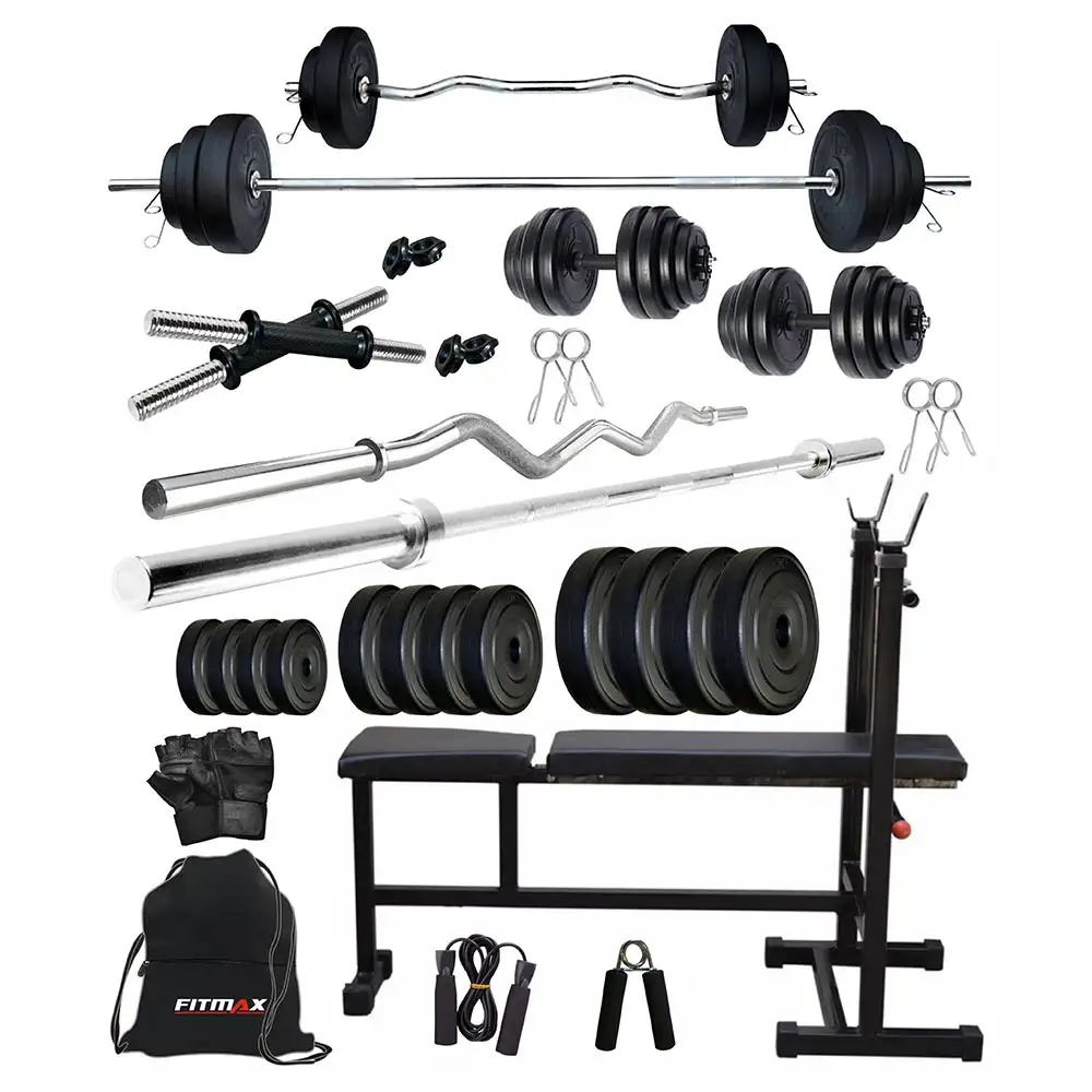 Fitmax PVC 80KG COMBO 5 SL Home Gym Kit