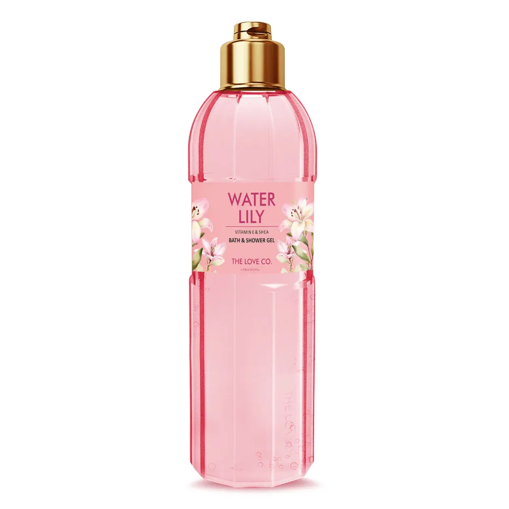 The Love Co. Water Lily - Vitamin E & Shea Bath & Shower Gel - For Radiant & Glowing Skin Body Wash