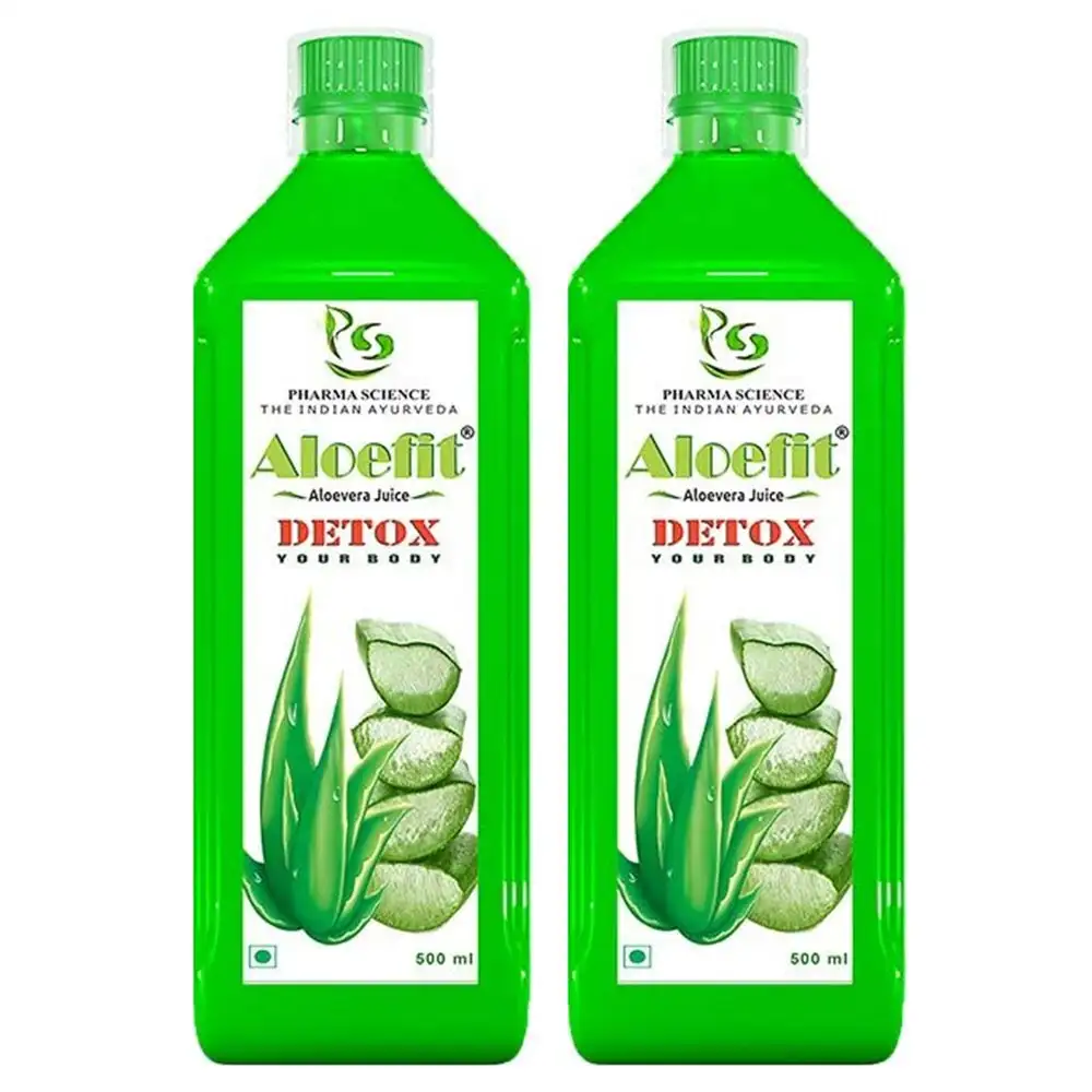 Pharma Science Aloefit Aloevera Juice,  0.5 L  Natural Pack of 2