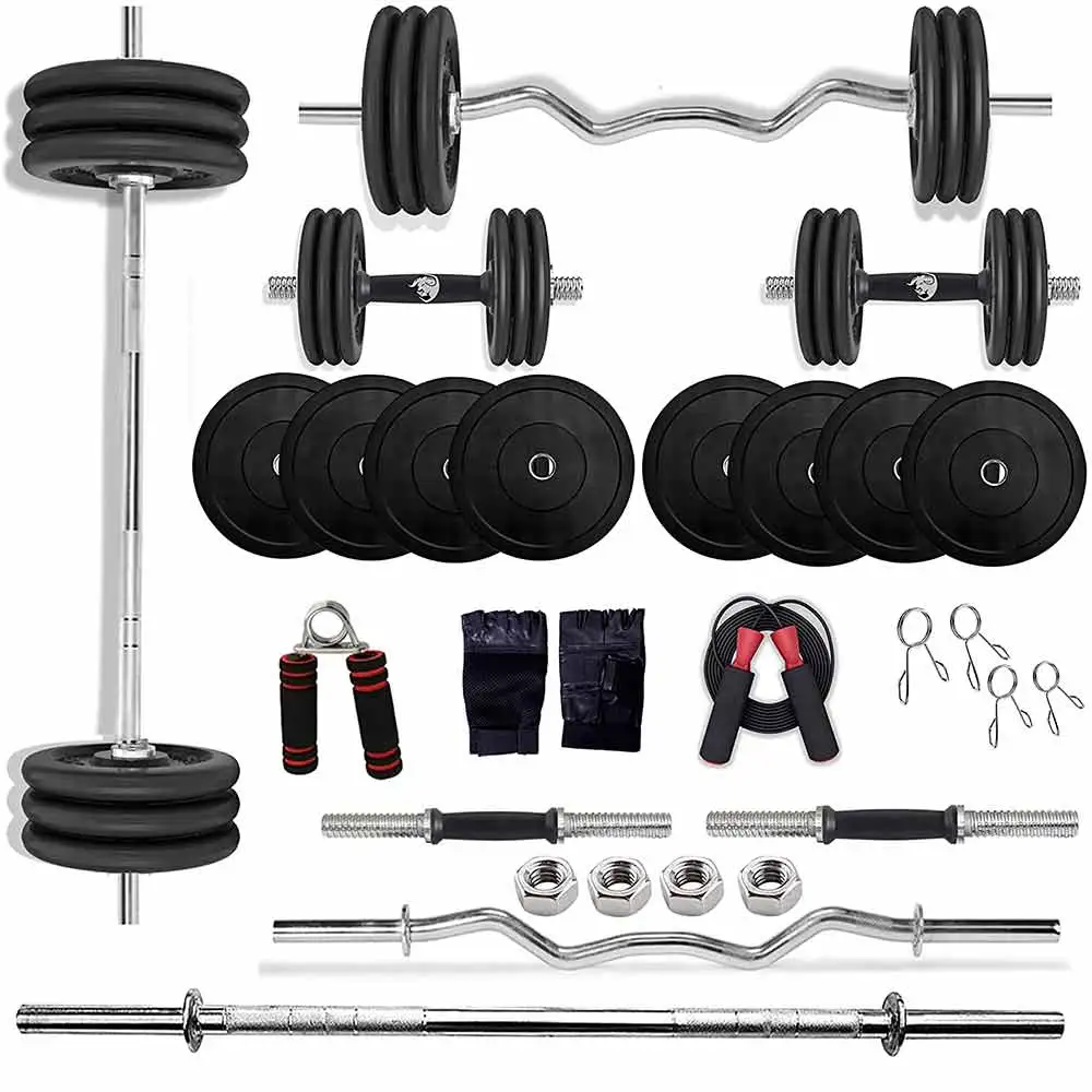 BULLAR 60 kg Rubber Home Gym Set