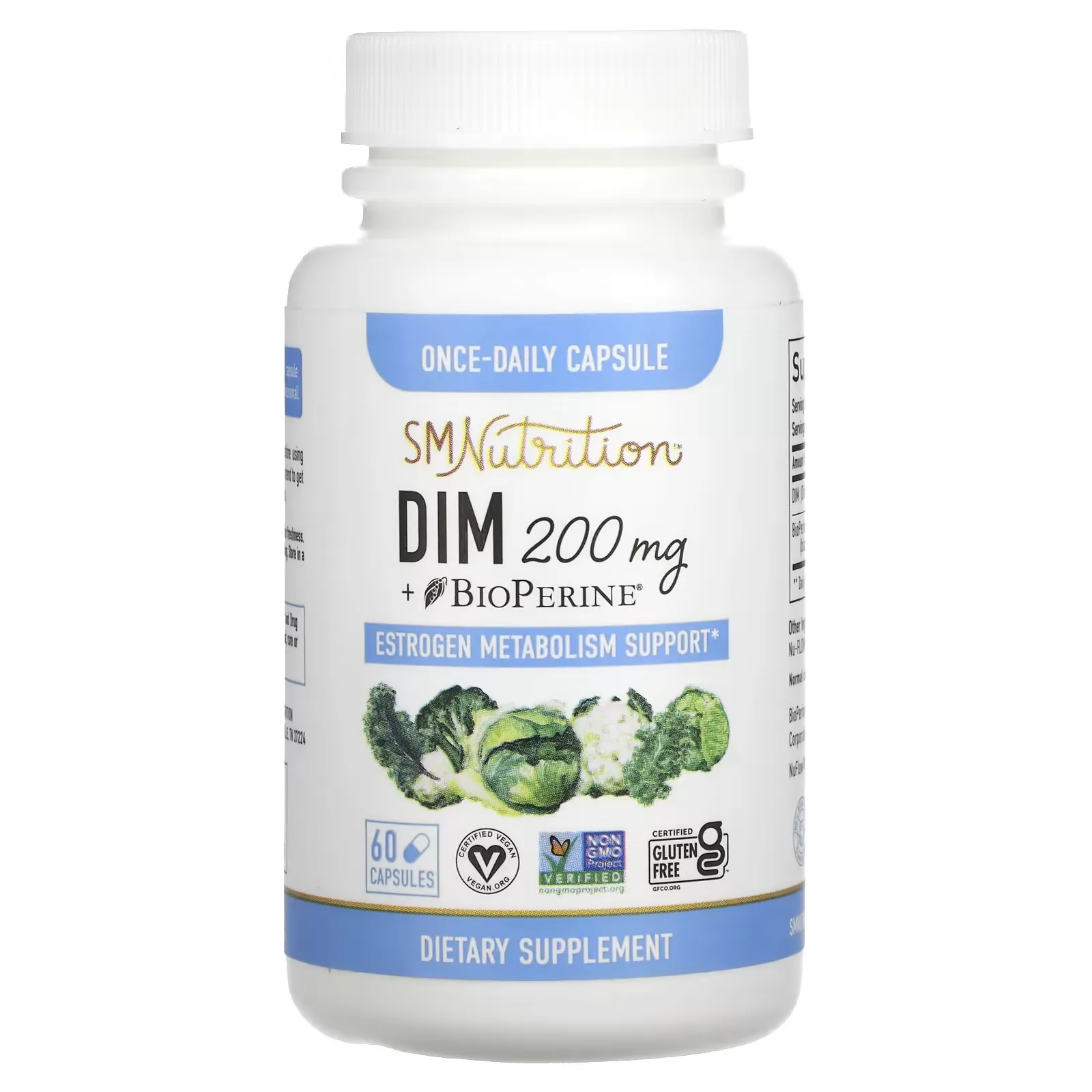 DIM + BioPerine, 200 mg , 60 Capsules