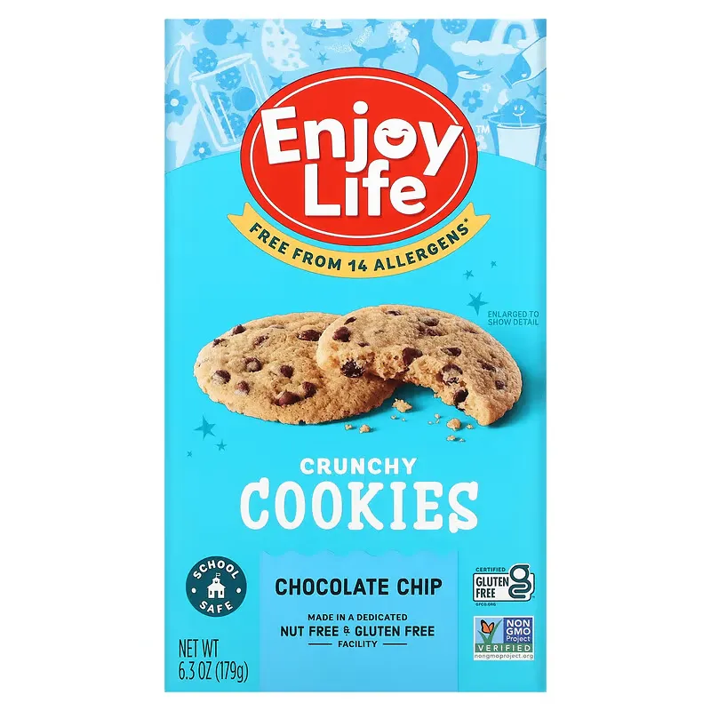 Crunchy Cookies, Chocolate Chip, 6.3 oz (179 g)