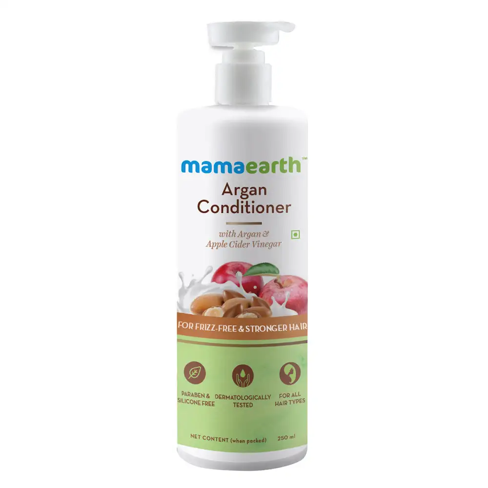 Mamaearth Argan Conditioner,  250 ml  with Argan & Apple Cider Vinegar for Frizz-Free and Stronger Hair