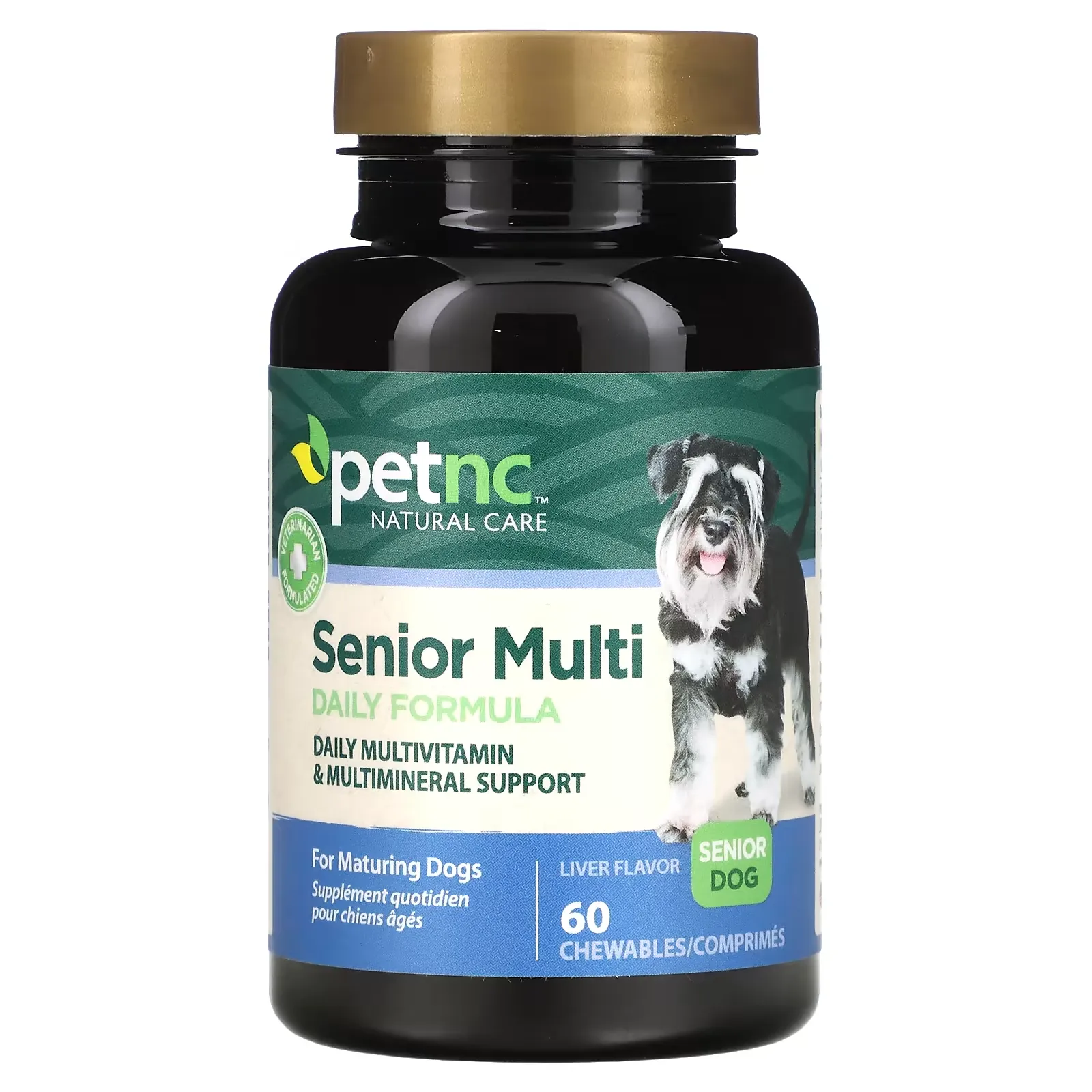 Senior Multi Daily Formula, Senior Dog, Liver, 60 Chewables