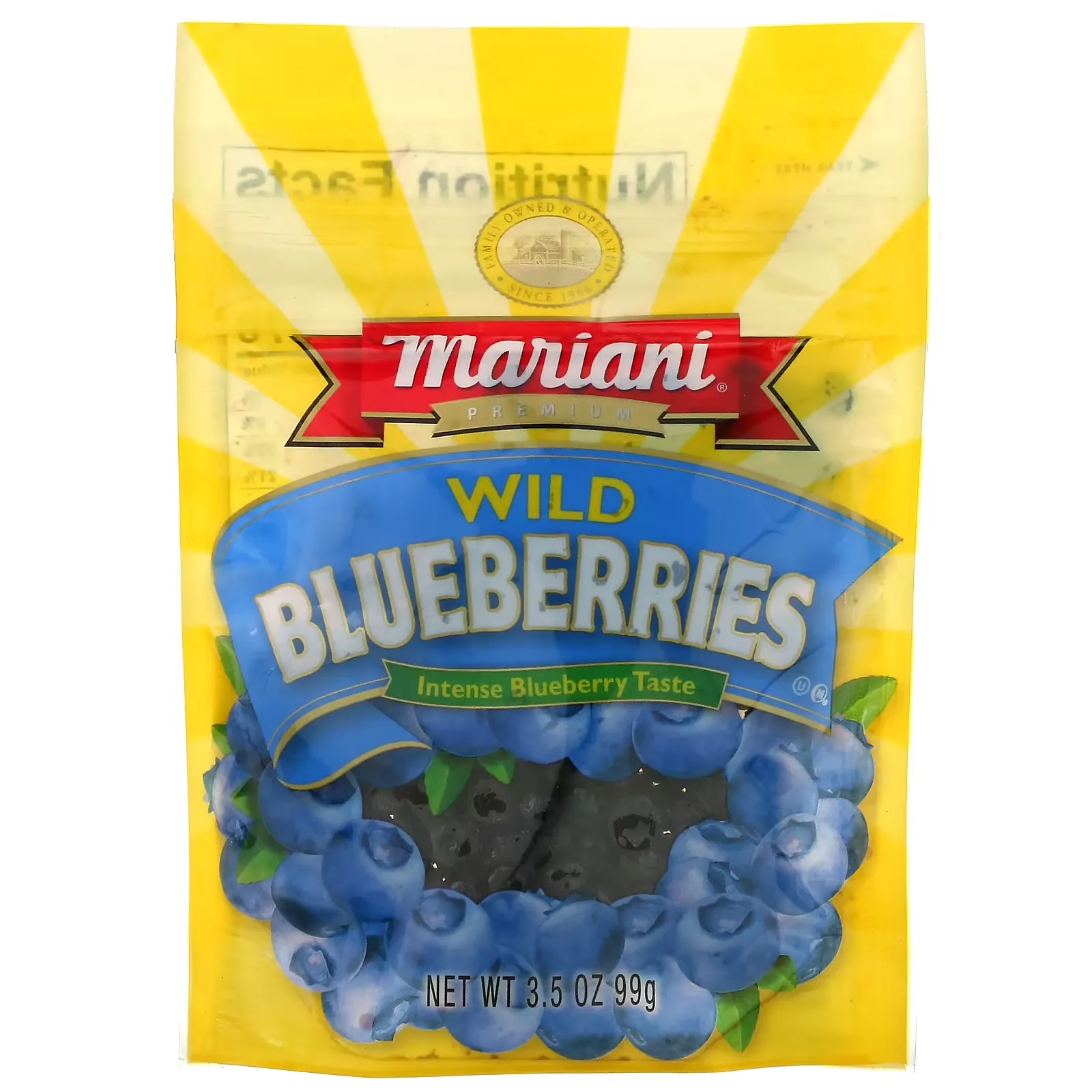 Premium Wild Blueberries, 3.5 oz (99 g)