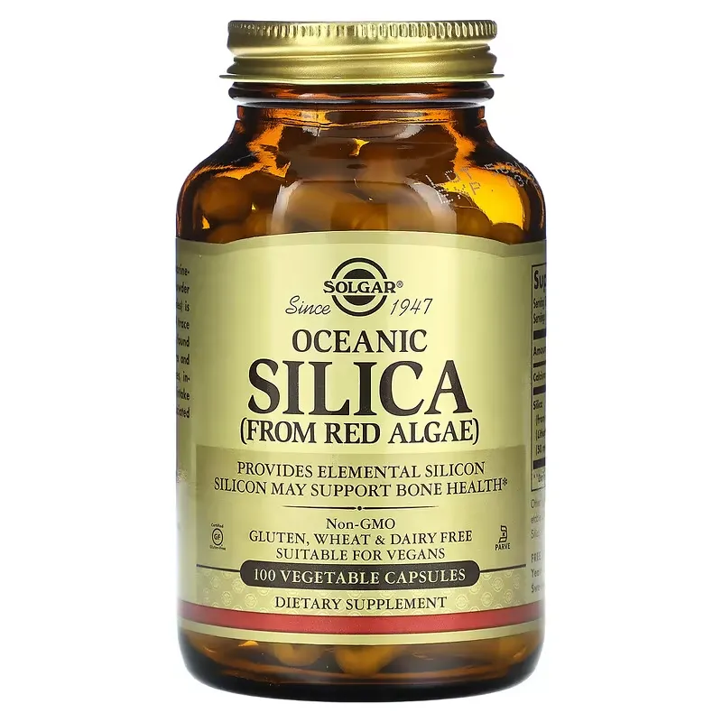 Oceanic Silica From Red Algae, 100 Vegetable Capsules