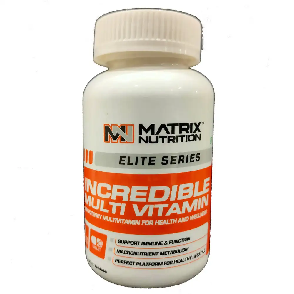 Matrix Nutrition Incredible Multi Vitamin,  60 tablet(s)  Unflavoured