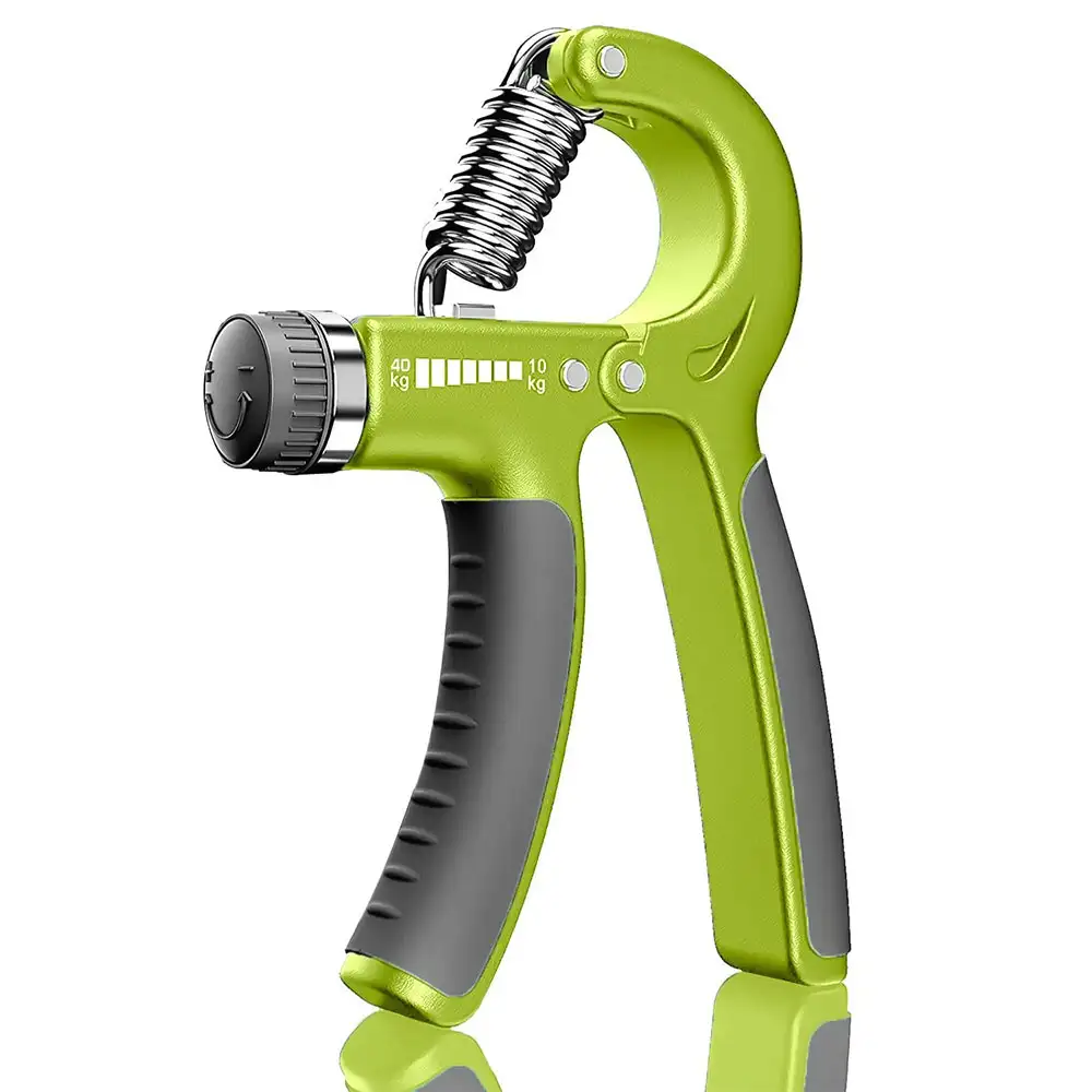 Strauss Adjustable Hand Grip Strengthener,  Black and Green