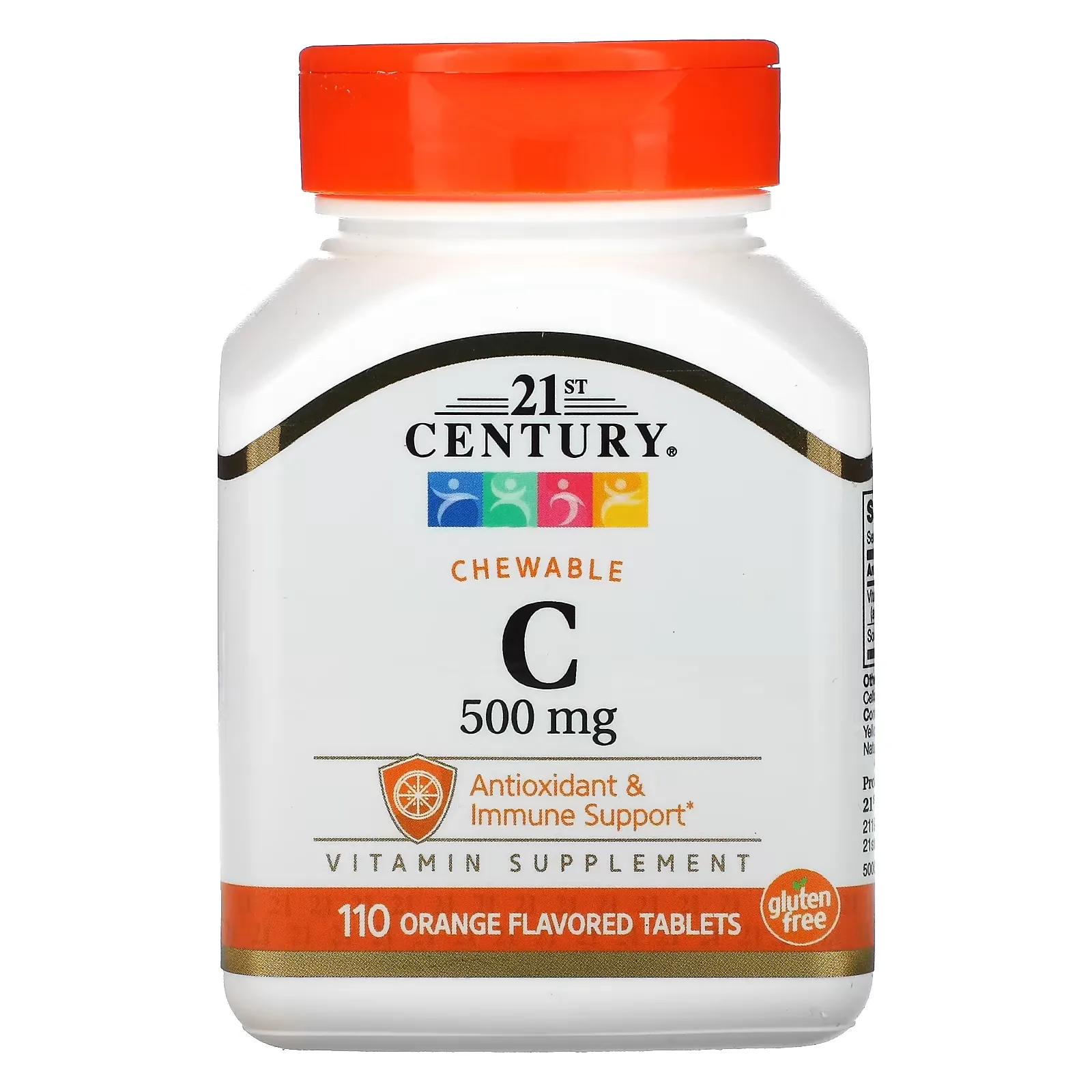 Chewable C, Orange Flavor, 500 mg, 110 Tablets