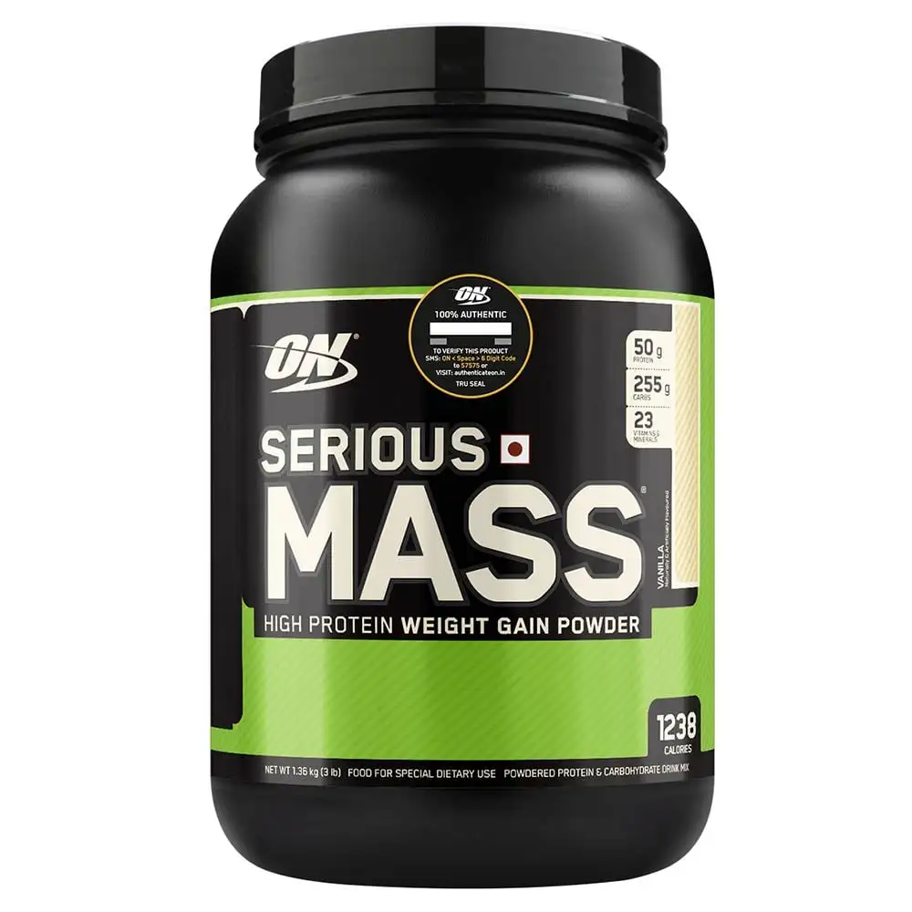 ON (Optimum Nutrition) Serious Mass,  3 lb  Vanilla