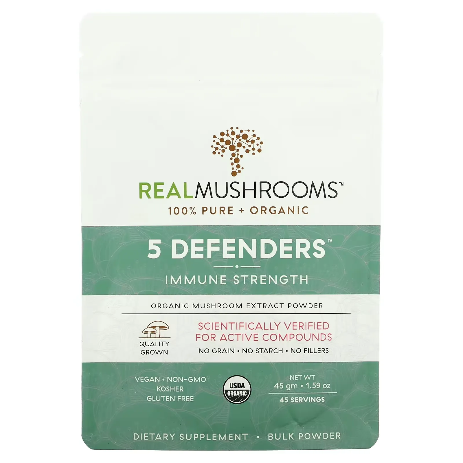 Organic, 5 Defenders, Immune Strength, 1.59 oz (45 g)