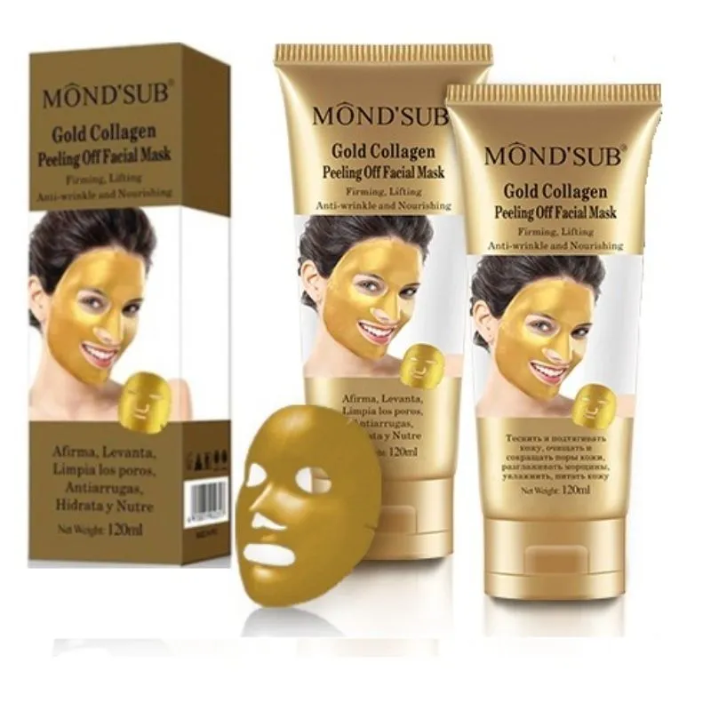 Mond'Sub Gold Collagen Peeling Off Facial Mask - Pack Of 2