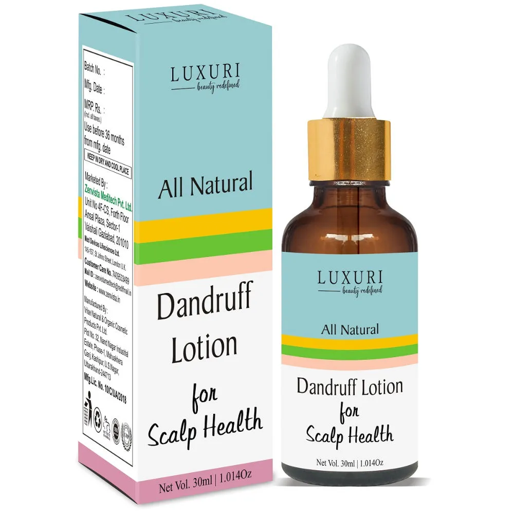 Luxuri All Natural Dandruff Lotion For Scalp Health