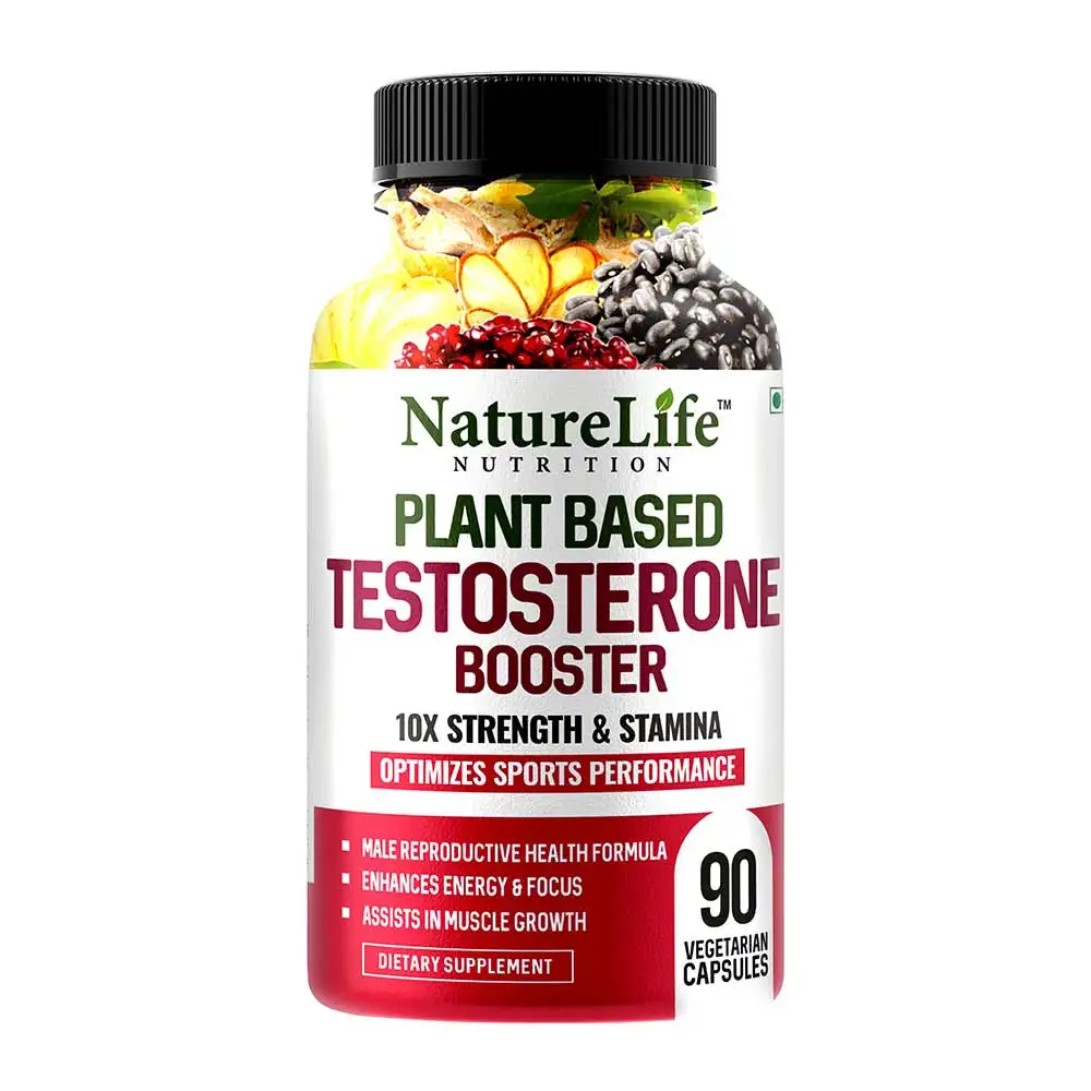 NatureLife Nutrition Plant Based Testosterone Booster,  90 capsules  Unflavoured