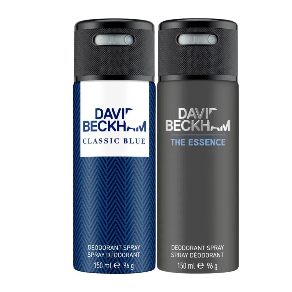 David Beckham Classic Blue + The Essence Deo Combo Set