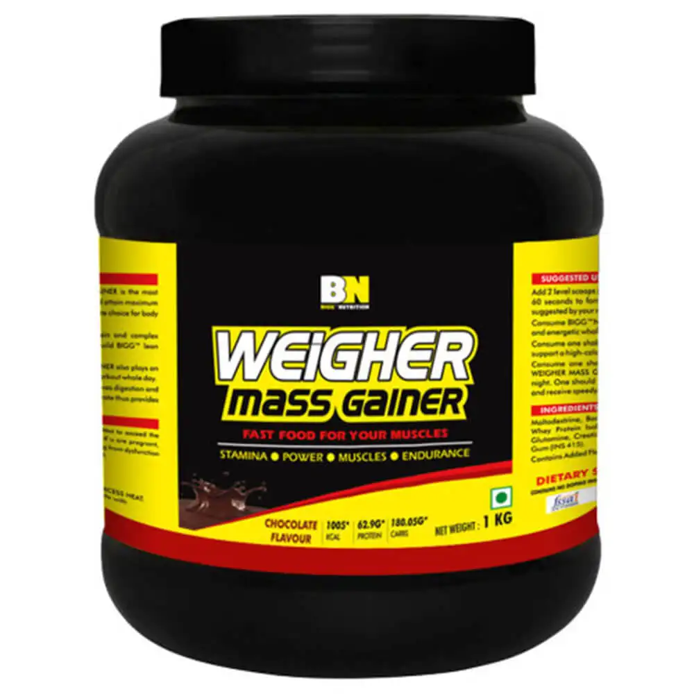 Bigg Nutrition Weigher Mass Gainer,  2.2 lb  Chocolate