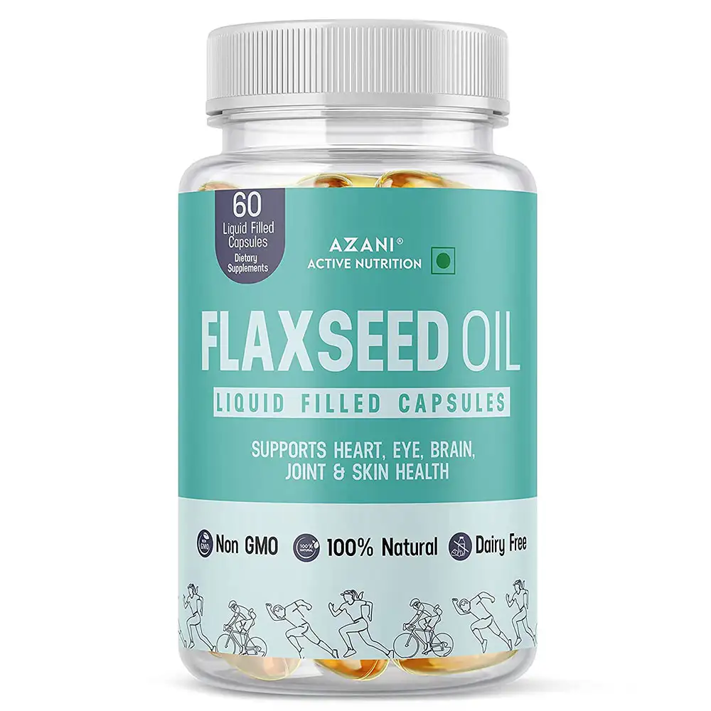 Azani Active Nutrition Flaxseed Oil,  60 capsules