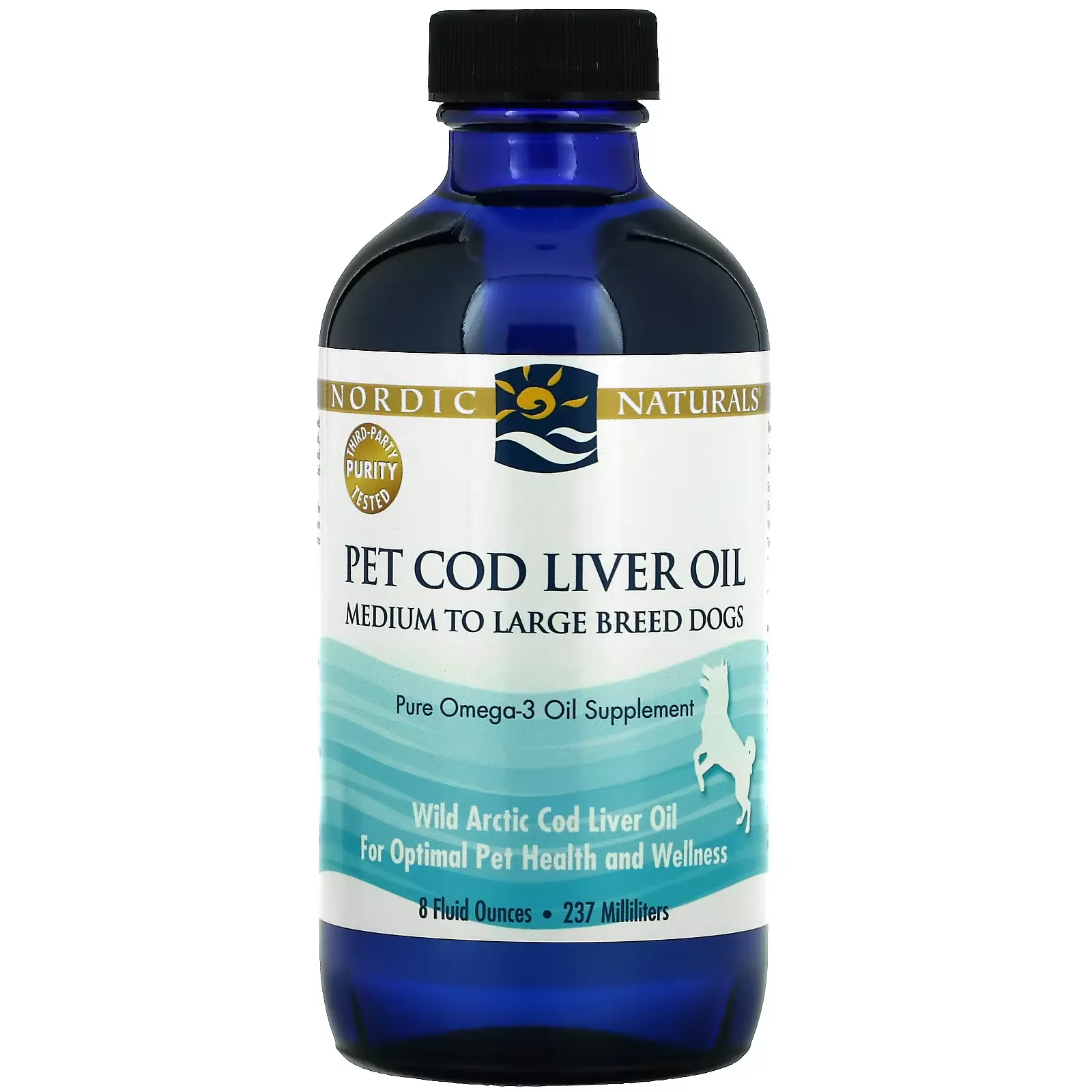 Pet Cod Liver Oil, Medium to Large Breed Dogs, 8 fl oz (237 ml)