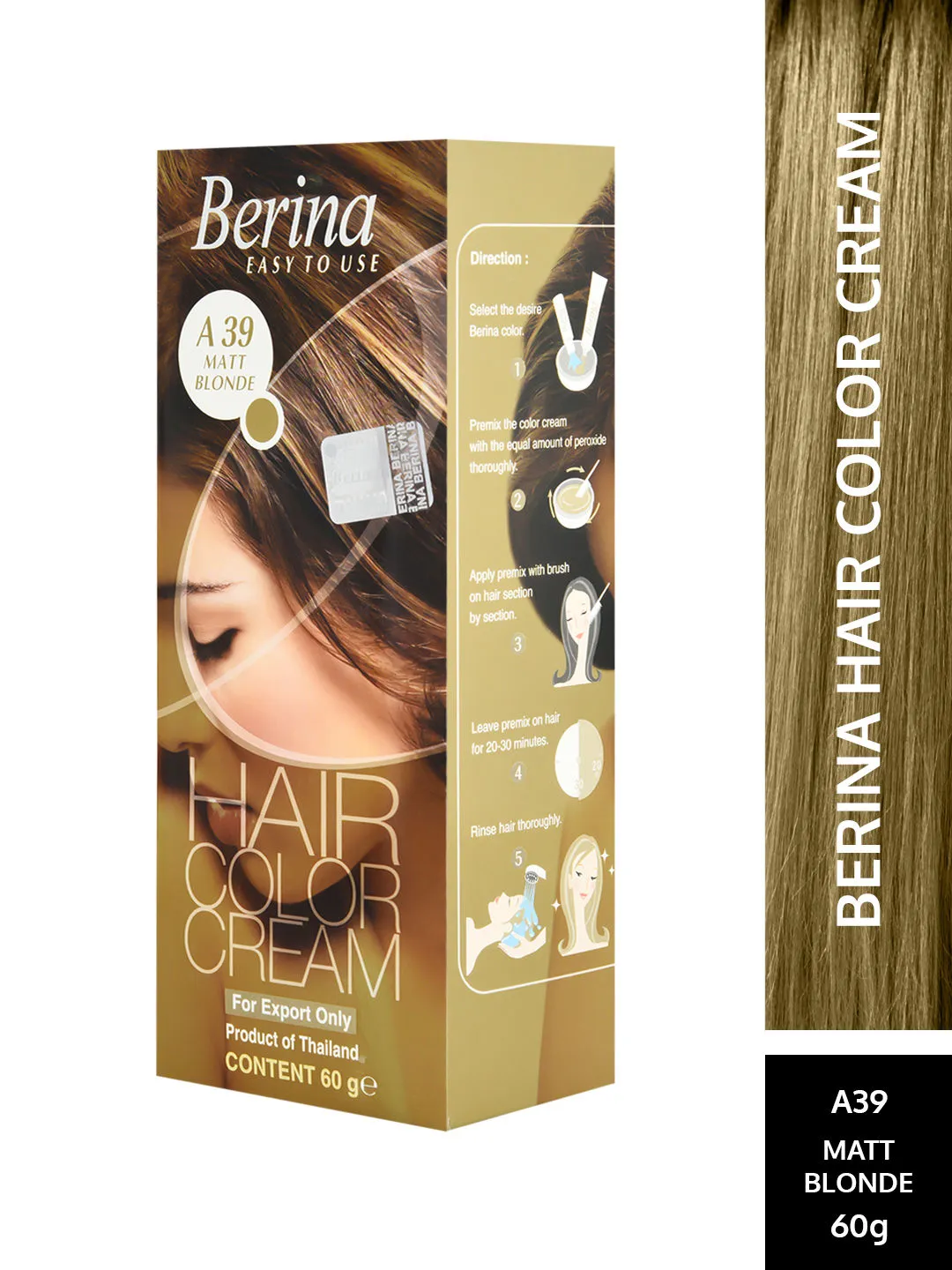 Berina Hair Color Cream - Bright Red