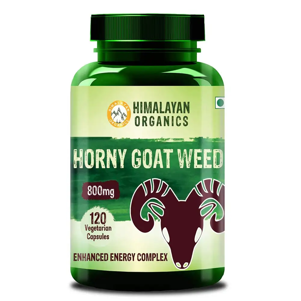 Himalayan Organics Horny Goat Weed 800mg,  120 capsules