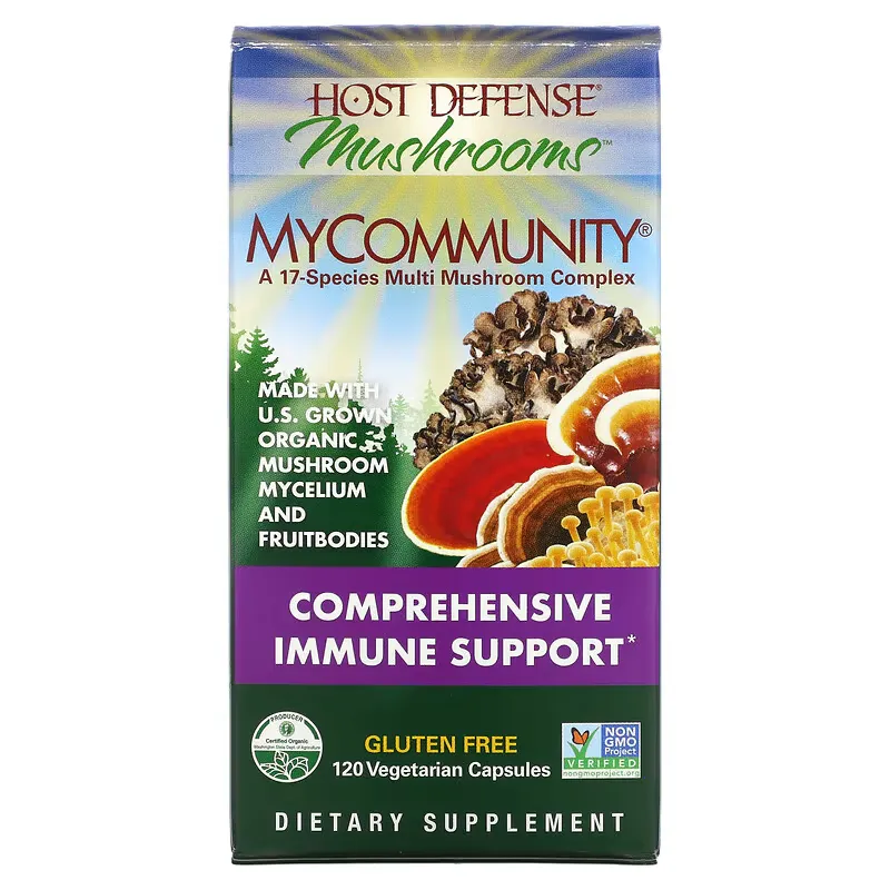 MyCommunity, A 17 Species Multi Mushroom Complex, 120 Vegetarian Capsules