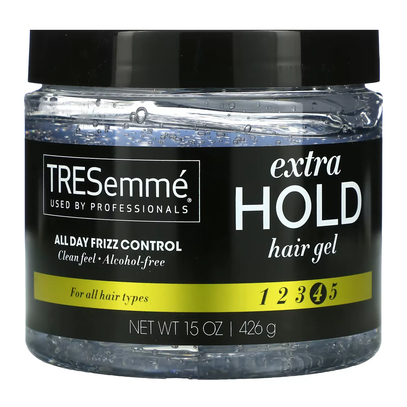 Extra Hold Hair Gel, 4, All Day Frizz Control, 15 oz (426 g)