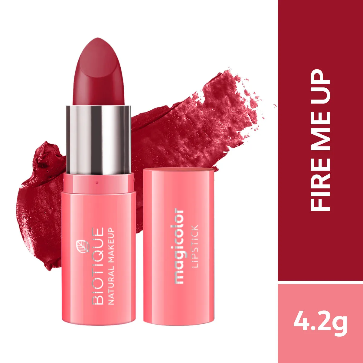 Biotique Natural Makeup Magicolor Lipstick - Fire Me Up