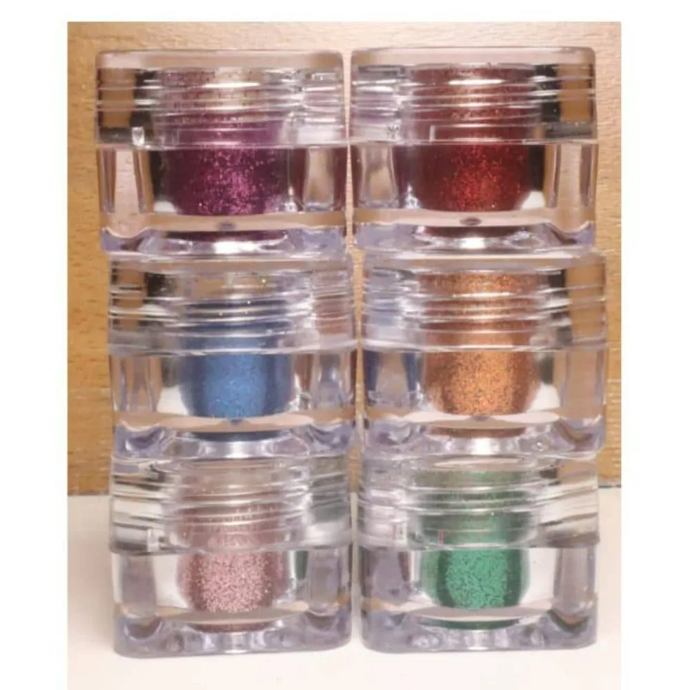 Veoni Belle Mettalic Glitter Set Of 6 (dark Shade)