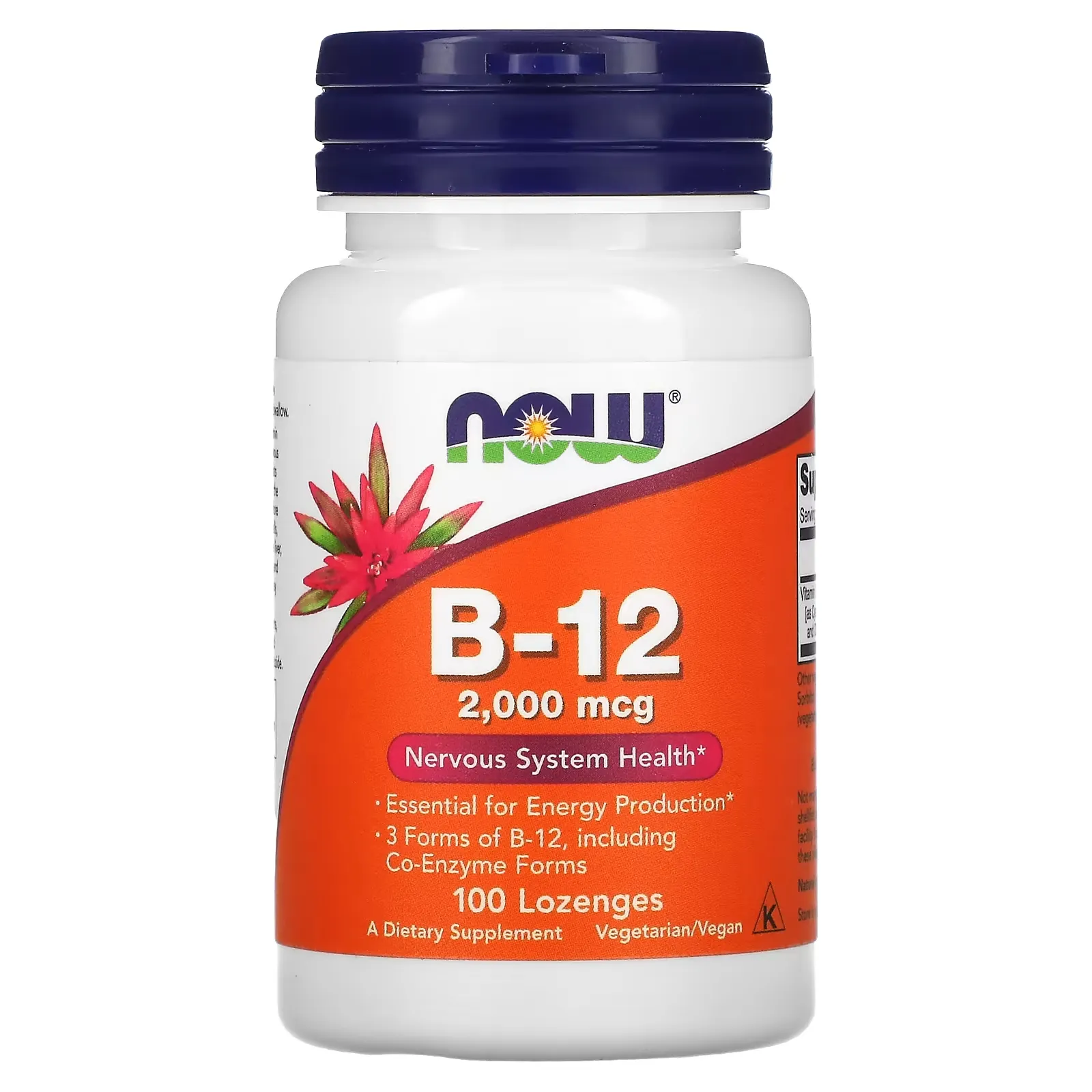 B-12, 2,000 mcg, 100 Lozenges