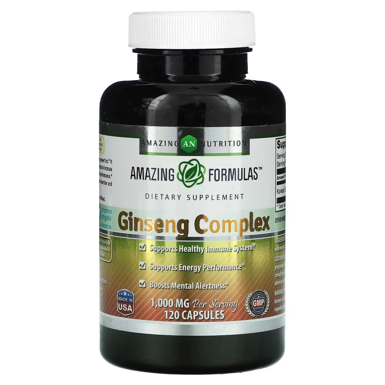 Ginseng Complex, 1,000 mg, 120 Capsules